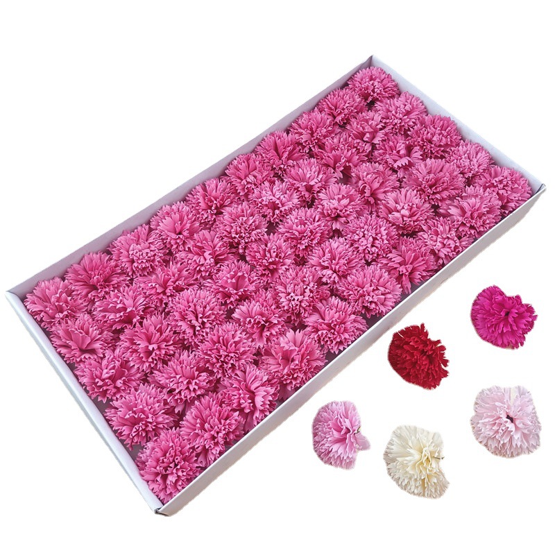 "Teacher's Day Carnation Soap Flower Head" Carnation Soap Flower for Teachers and Elders