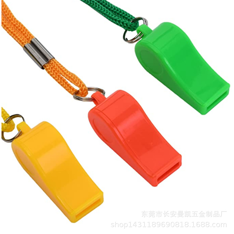 Colorful plastic whistle football whistle evening games cheer props atmosphere whistle manufacturers in stock batch