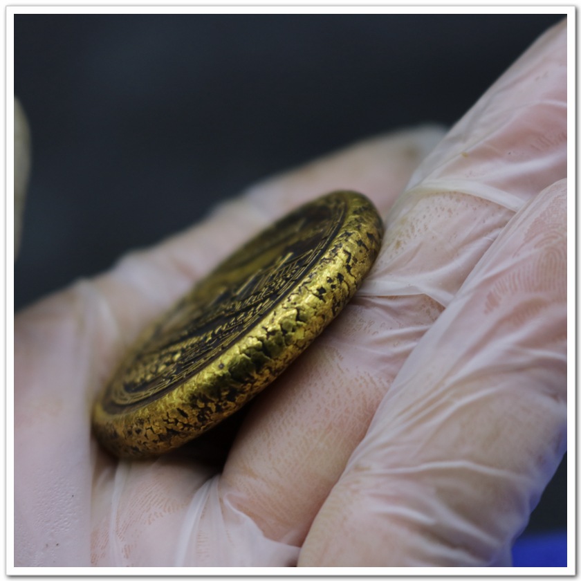 Antique Crafts Sun Yat-Sen Father of the Nation Commemorative Gold Coins Gold Cake Gilt Solid Coins