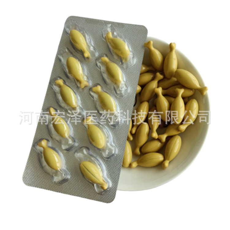 Red Capsules (10 Capsules/Plate) Chewable Soft Capsule Processing, Source Manufacturer Production and Direct Sales Wholesale