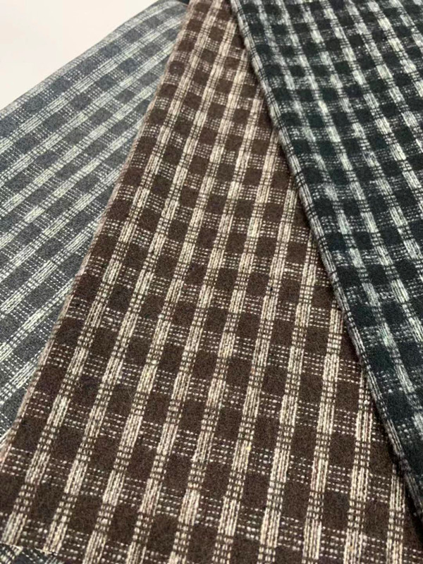 Готовая поставка ткани с мелким клетчатым рисунком для одежды/обуви и головных уборов/багаж с красивой ценой