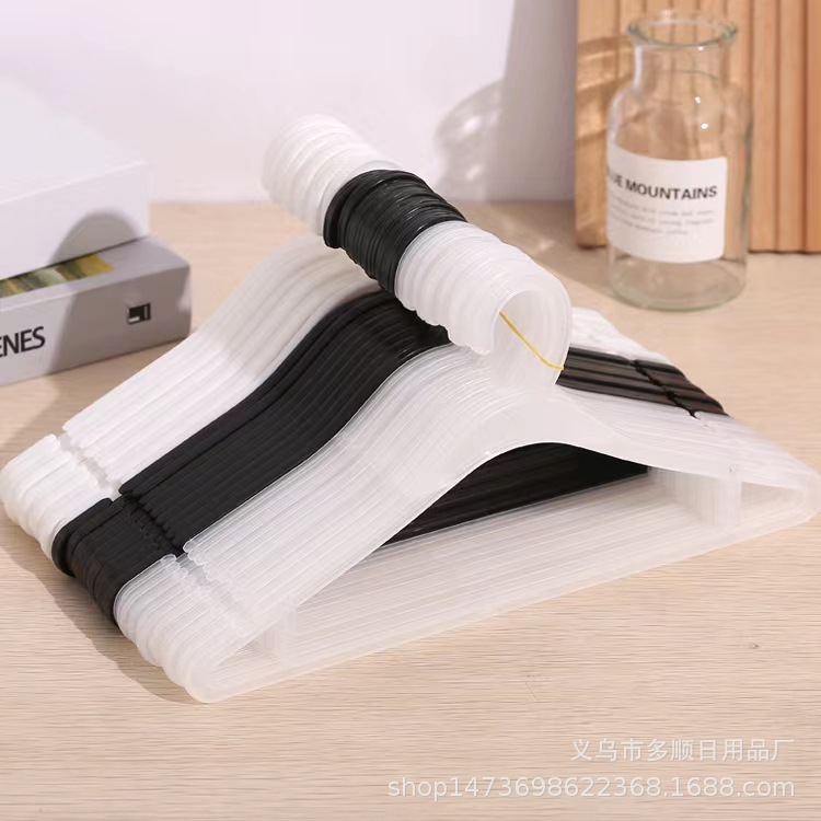 Children's thickened disposable clothes hanger baby's durable plastic clothes hanger hotel clothing factory children's clothes hanger direct sales