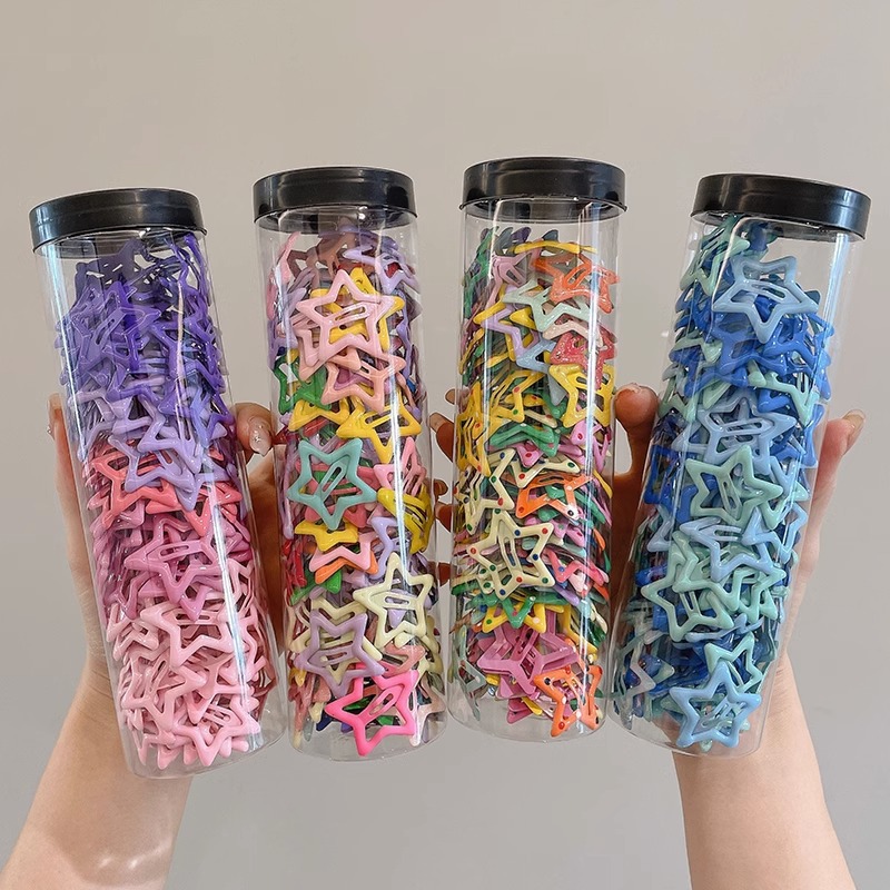 Cute Star Hairpin Female Side Clip Bangs Broken Hair Bb Clip Hairpin Kidsren Dopamine Colorful Clip Headwear