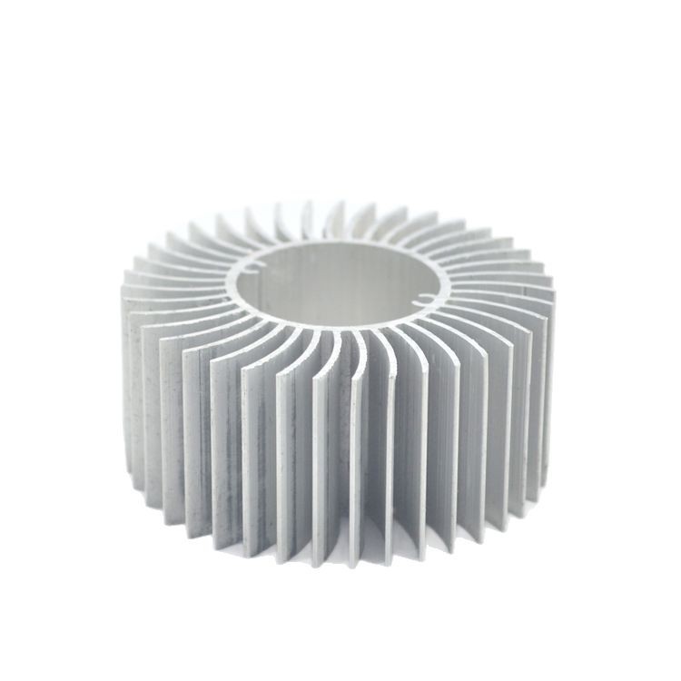 LED lamp bead plate 10W heat sink mechanical instrument sound round sunflower radiator aluminum alloy profile heat conduction sheet