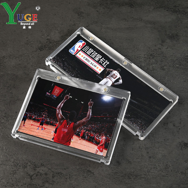 Factory Direct Sales 35Pt Card Holder Magnetic Colorful Card Holder Magnetic Thickened Yu-Gi-Oh! and Sports Card Protection Holder Magnetic