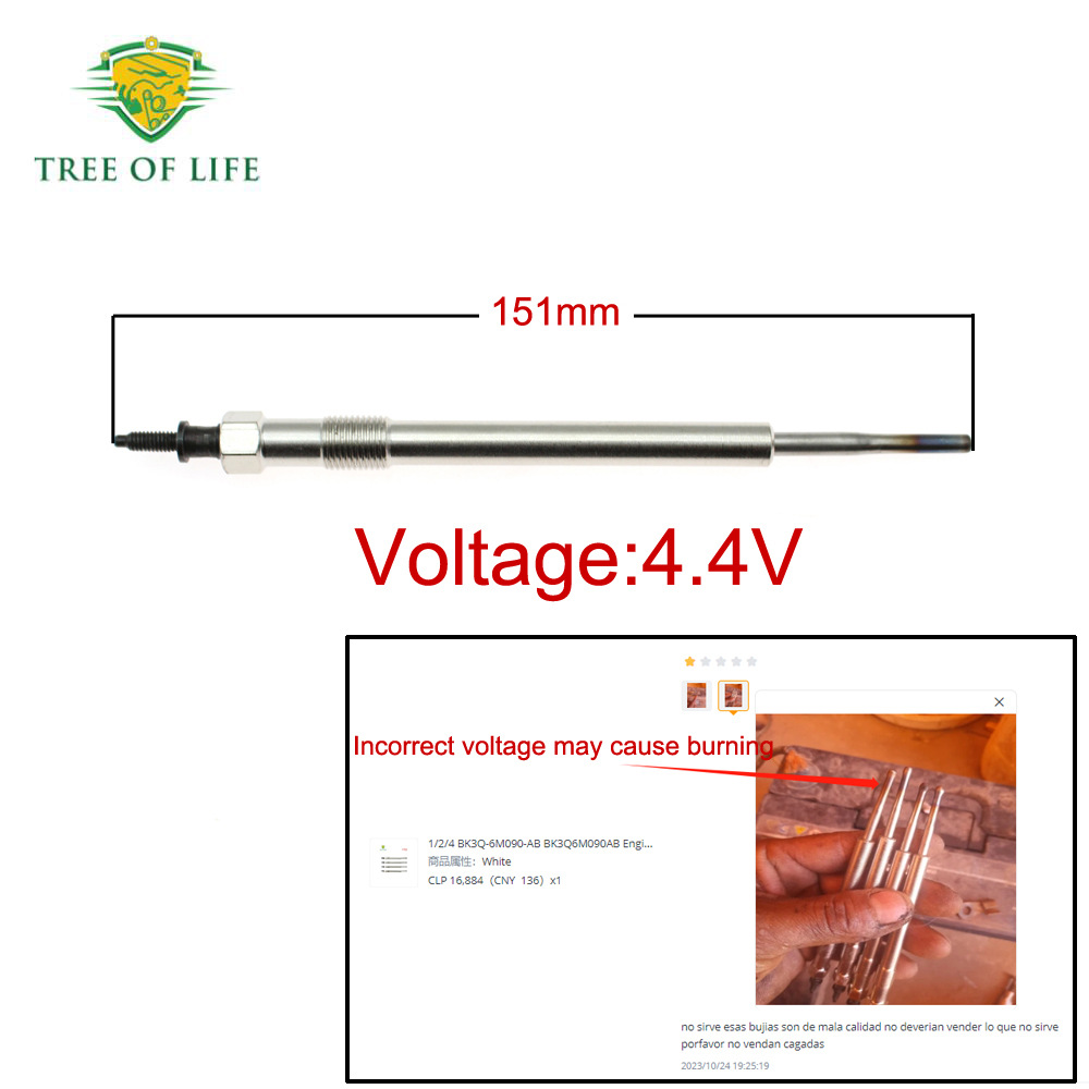U202-18-601 Is Suitable for Land Rover, Peugeot, Ford Ranger, Mazda Engine Glow Plug
