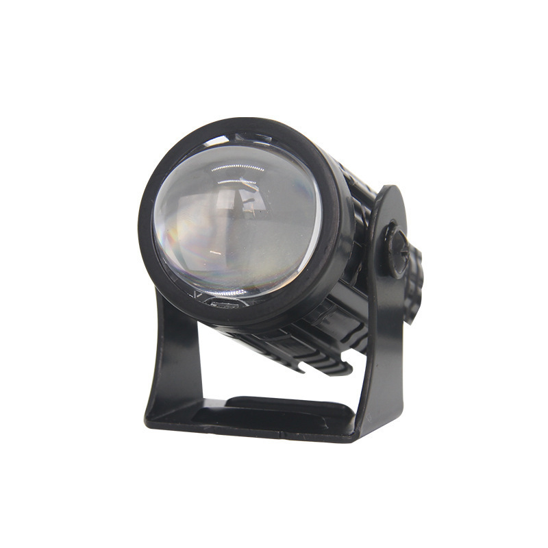 Factory Direct Sales Motorcycle Spotlights, High-Brightness Far and Near Modified External Led Headlights, Two-Color Small Steel Cannon Protection
