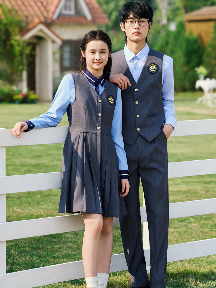 Summer Professional Dress Two-Piece Suit Preppy Style Jk Uniform Kindergarten Teacher Work Clothes Female Kindergarten Teacher Uniform