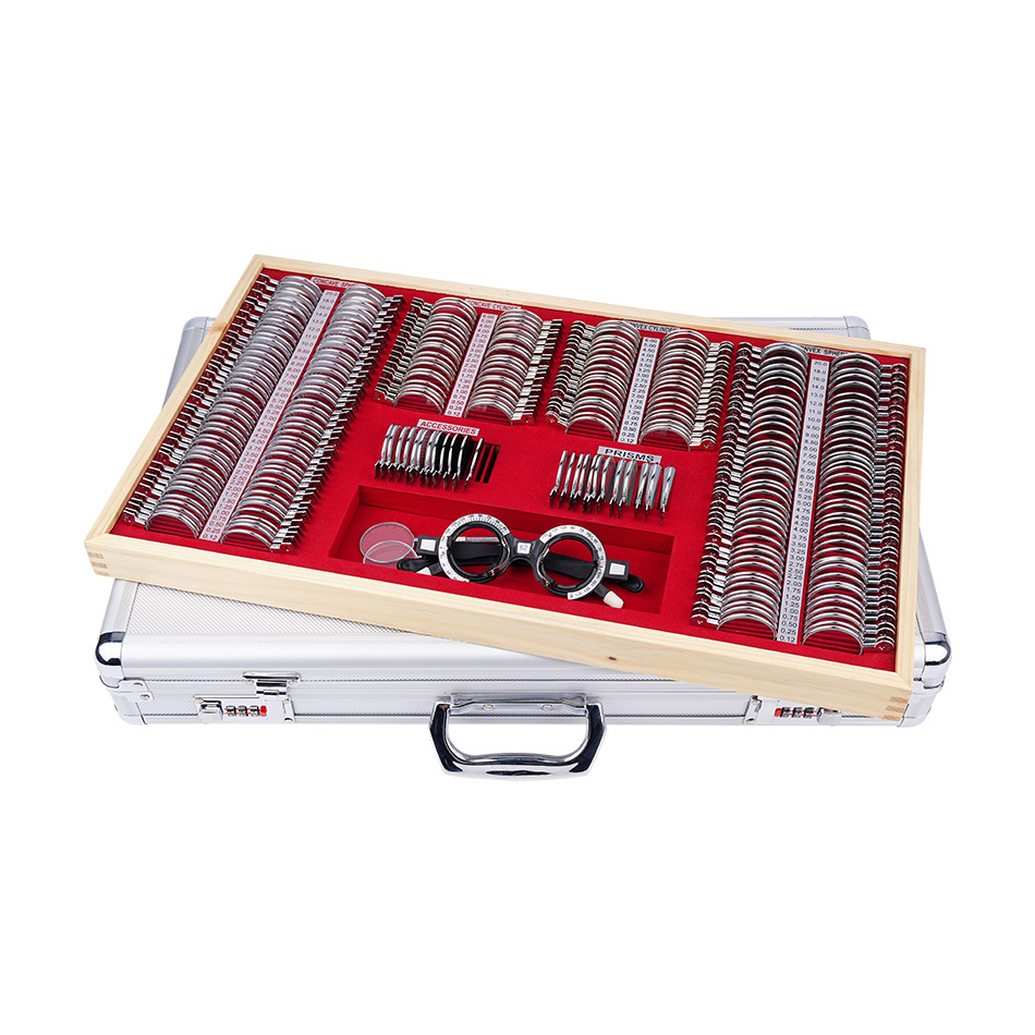 Optometry Metal Ring Glasses Equipment 266 Optometry Lens Box Insert Box Optometry Disc Aluminum Box 266 Insert Foreign Trade Model