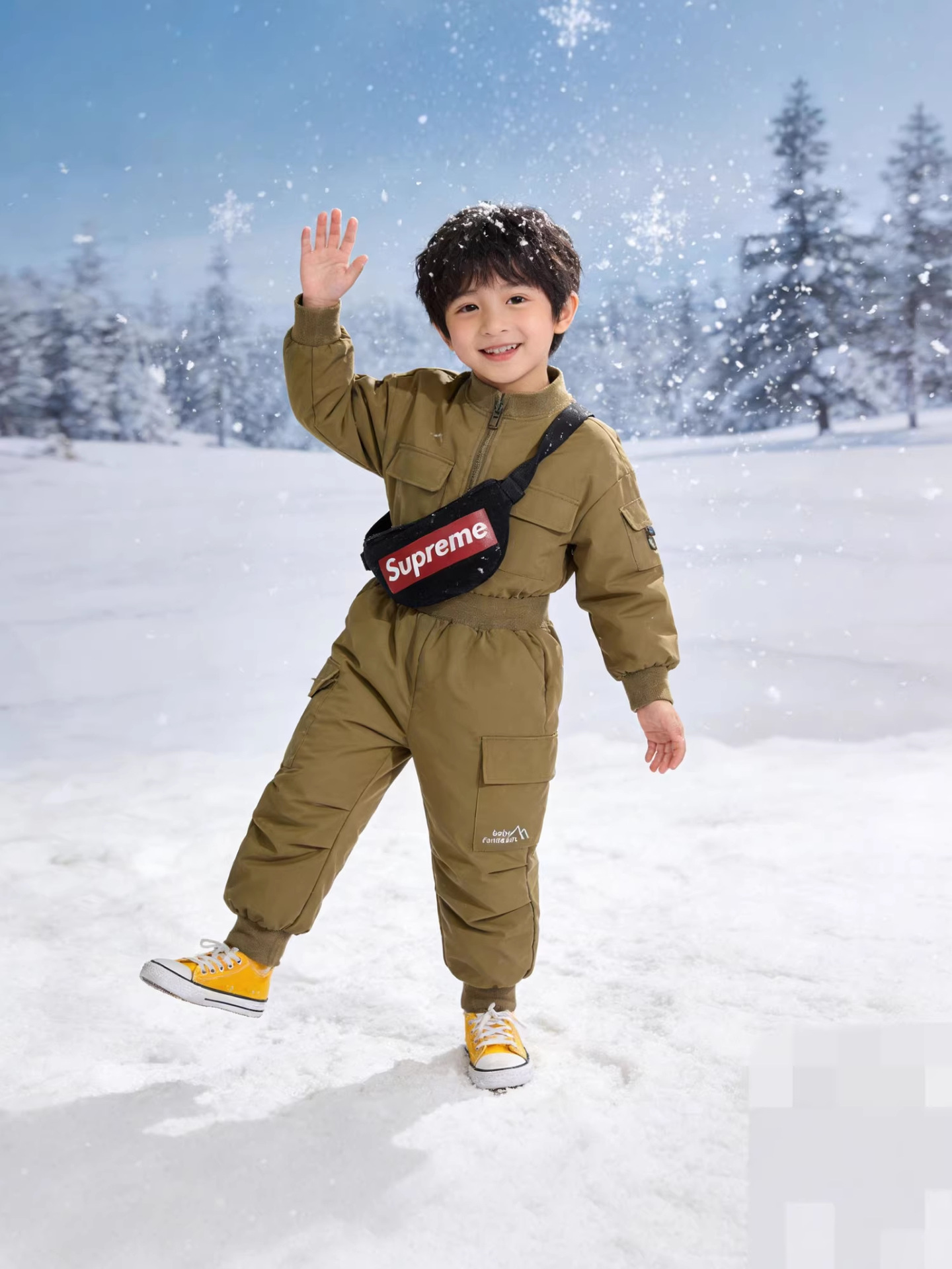 New National Standard 90% White Duck down Children's down Pants for Young and Older Children, Boys and Girls, Thickened for Cold Protection, Warm and Waterproof for Outdoor Wear