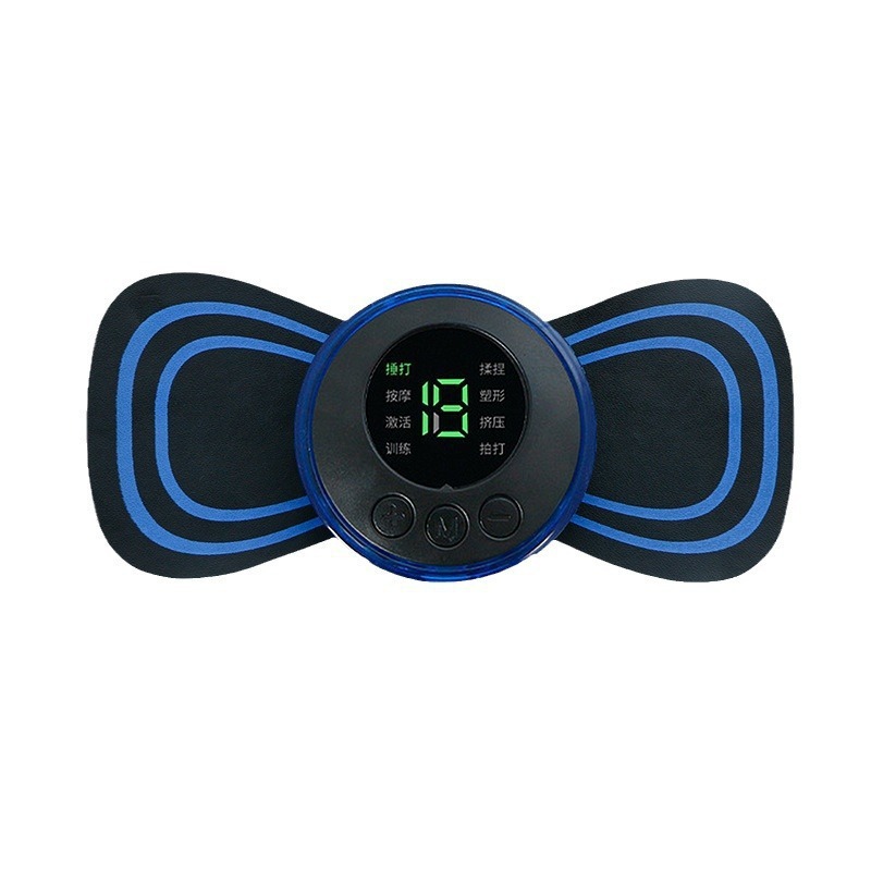 Smart EMS Mini Massage Paste Convenient Shoulder and Neck Massager Household Electric Meridian Pulse Cervical Massager