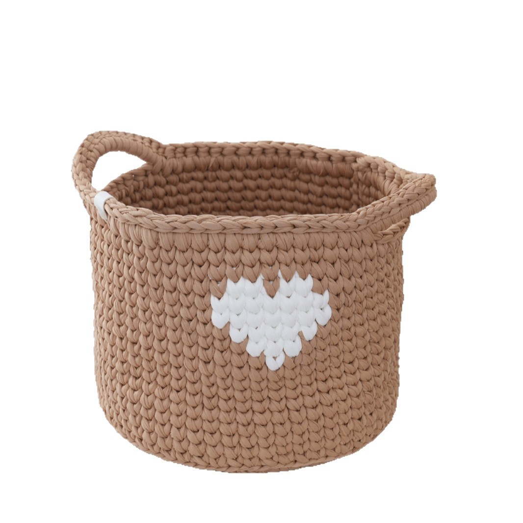 Japanese Style New Crochet Fabric Storage Basket Toy Old Clothes Storage Basket New Customization