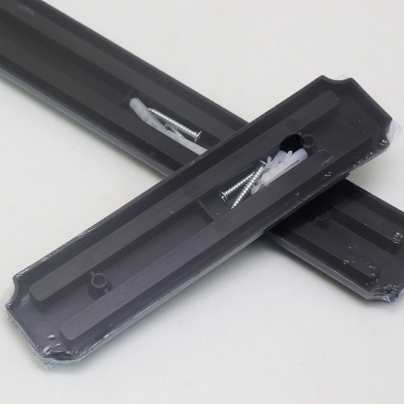 In stock supply plastic galvanized magnetic strip knife holder galvanized plastic knife holder with magnetic strip kitchen storage rack