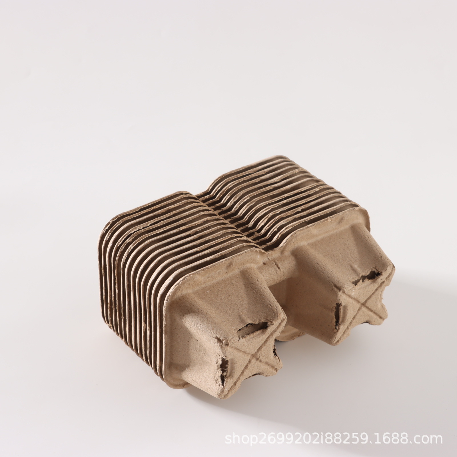 Tearable Four-Cup Holder, Two-Cup Holder, Disposable Pulp Milk Tea Coffee Cup Packaging, Take-Out Fixed Paper Holder, Environmentally Friendly and Degradable