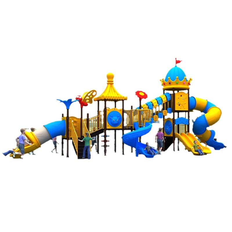 Large children's outdoor slide kindergarten combination slide residential park plastic slide foreign trade slide