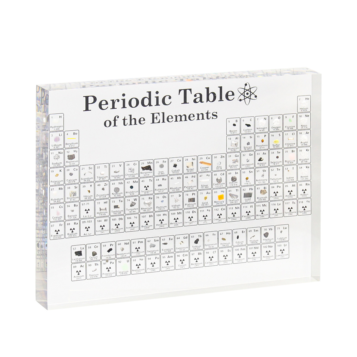 New Junior High School and High School Chemistry High-Transparency Periodic Table Physical Ornaments Products Girls and Boys Birthday Creative Gifts