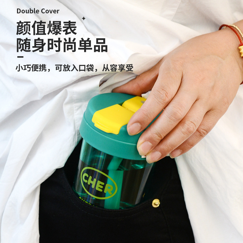 Water Cup Ins Mini Ton Cup Cute Girl Portable Coffee Cup Summer DIY Popular Plastic Cup