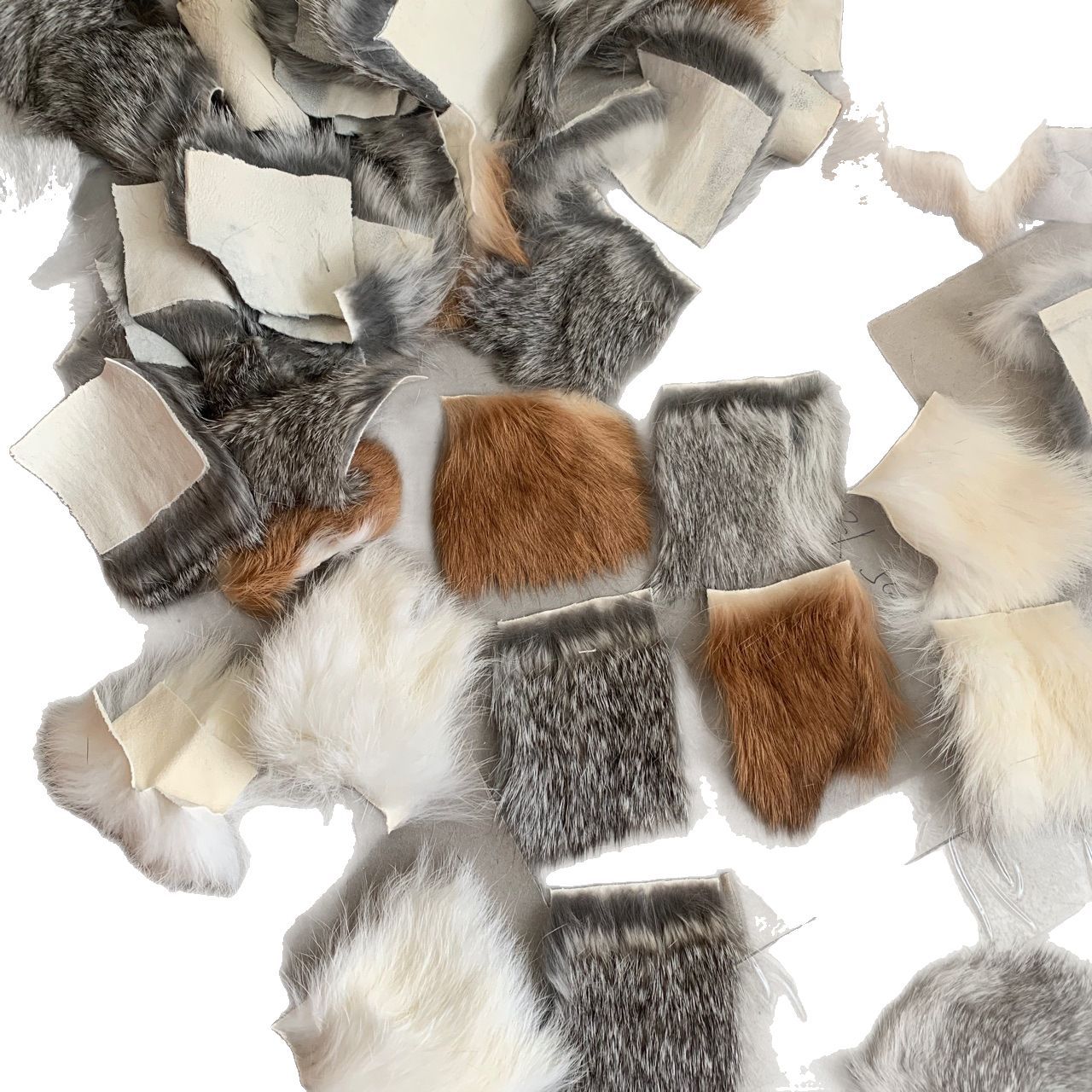 Pet Enrichment Toy Real Fur Friction and Electricity Experimental Equipment Electrostatic Fur Rabbit Skin