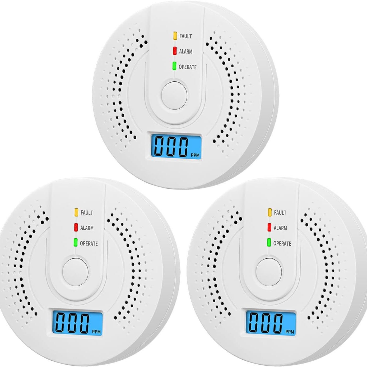 Carbon monoxide alarm household indoor battery honeycomb briquette bituminous coal gas co detector