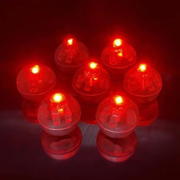 LED luminous small ball light colorful flash Balloon light handmade toy Wick cake decoration accessories