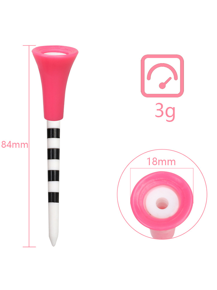 Golf Plastic Nail Soft Rubber Head Cover 84mm Seat Practice Serve Golf tee Golf Accessories