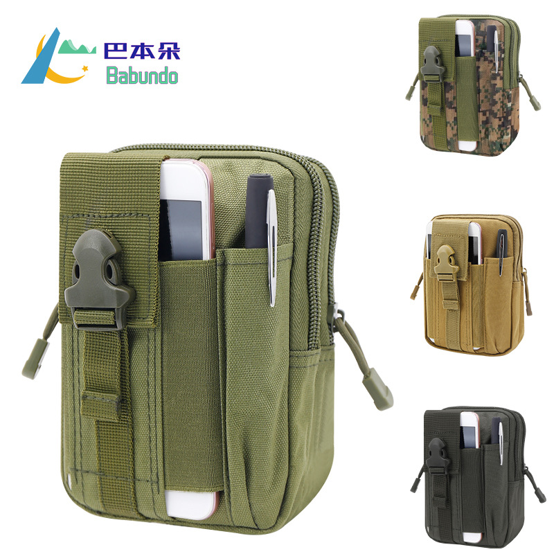 Military Fans Outdoor Tactical Waist Bag Tactical Sports Belt Waist Bag Multifunctional Sports Waist Bag Mobile Phone Bag Coin Purse