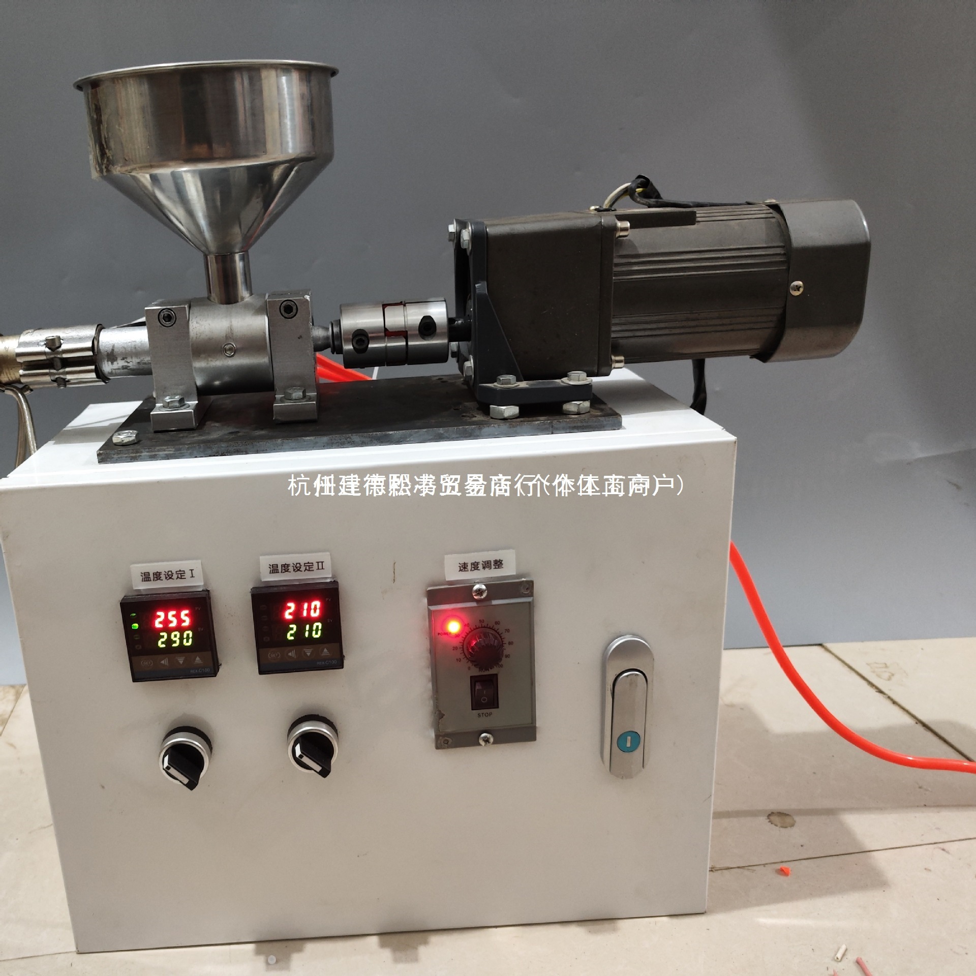 Small Extruder Micro Plastic Extruder Rubber Powder 3D Printing Line Single Screw Extruder Desktop