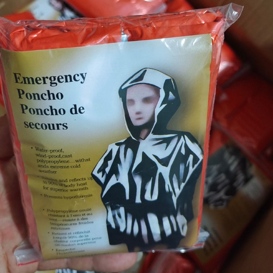 Outdoor Emergency Raincoat, Emergency Thermal Raincoat, Camping Outdoor Anti-Hyperthermia Thermal Insulation Equipment, Survival Equipment