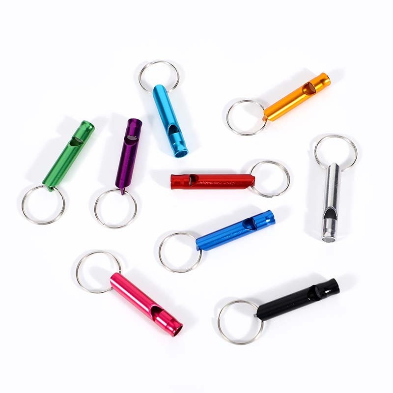 Small Aluminum Alloy Whistle Life-Saving Whistle Survival Fire Whistle Training Whistle