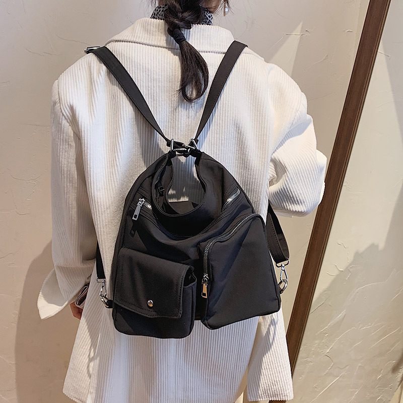 K-Style Ins Versatile Large-Capacity Bag for Women 2025 New Trendy Nylon Cloth Shoulder Bag Student Crossbody Canvas Bag