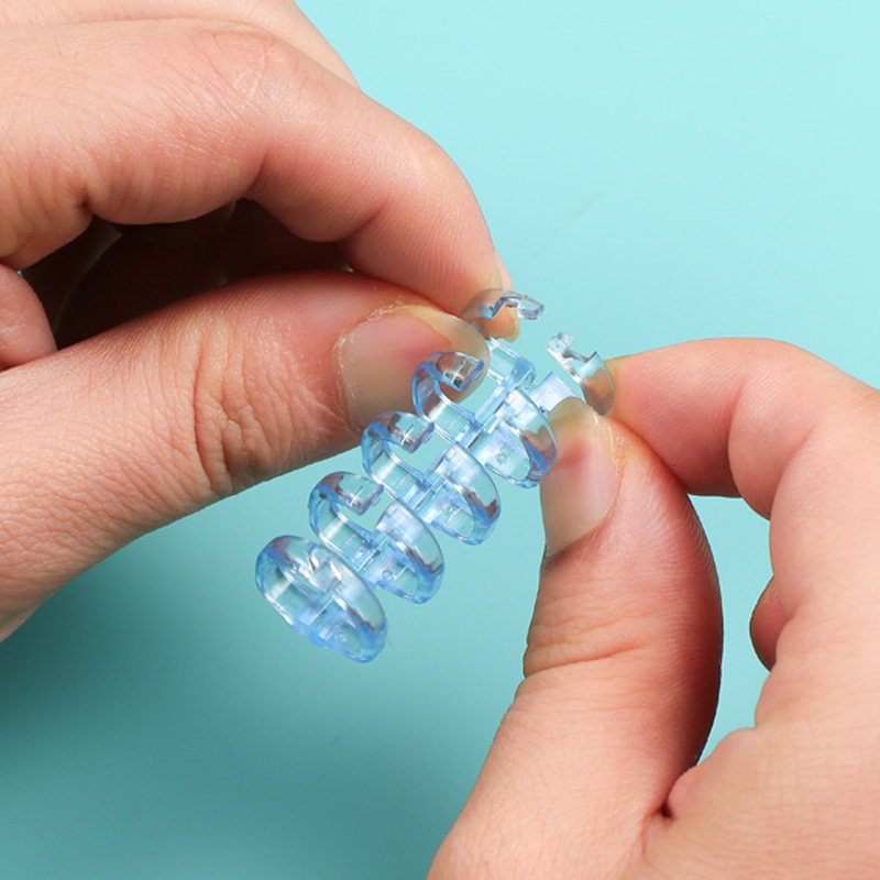5 Hole Loose-leaf Clip Ring Clamp Ring DIY Removable Self-made Coil Binding Clamp Strip Cover Punched