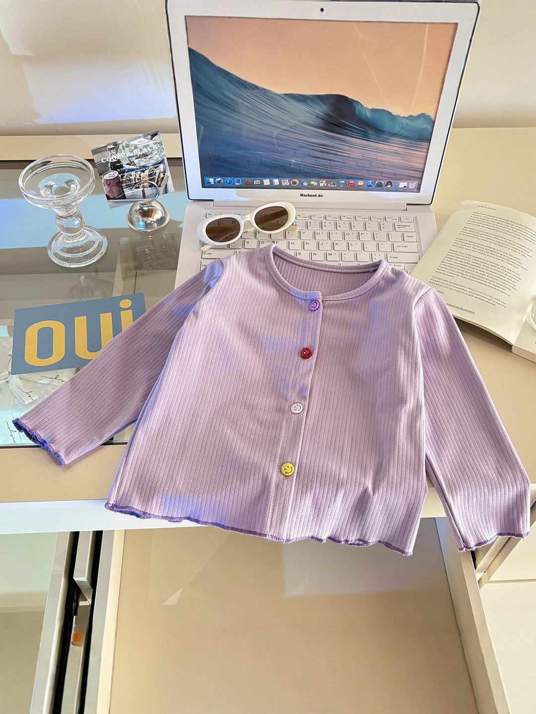 Baby Autum Clothes, Korean Style Sweet Knitwears, Girls' Cute Winter Bottoming Shirts, Tops, Stylish Lace Jackets