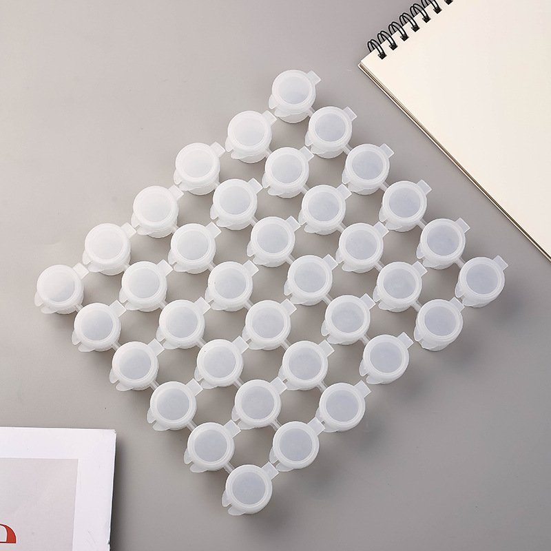 2Ml3Ml5Ml6 Последовательные 8 последовательных коробок для гипса, переработанные акриловые краски, маленькие коробки для пигментов