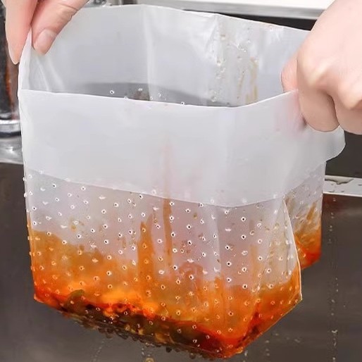 Фильтр для раковины, самостоящий дренажный мешок, одноразовый фильтр для остатков пищи, сетка против утечек