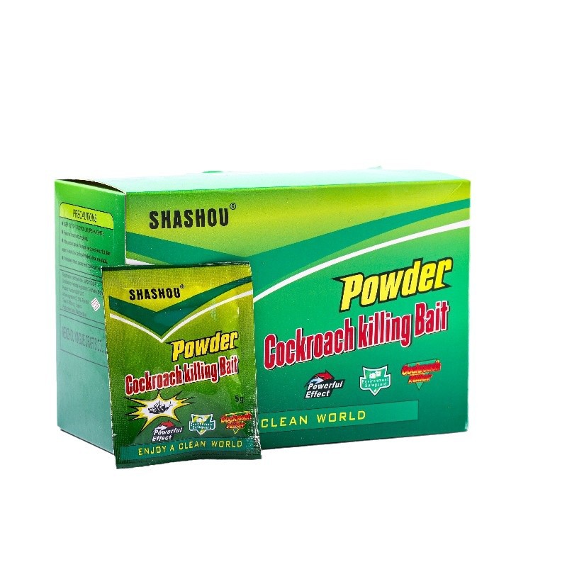 Household Cockroach Medicine 5g Kitchen Cockroach Killing Powder 50 Bags/Box to Attract Cockroach and Ant Medicine 0.5% Dinotefuran