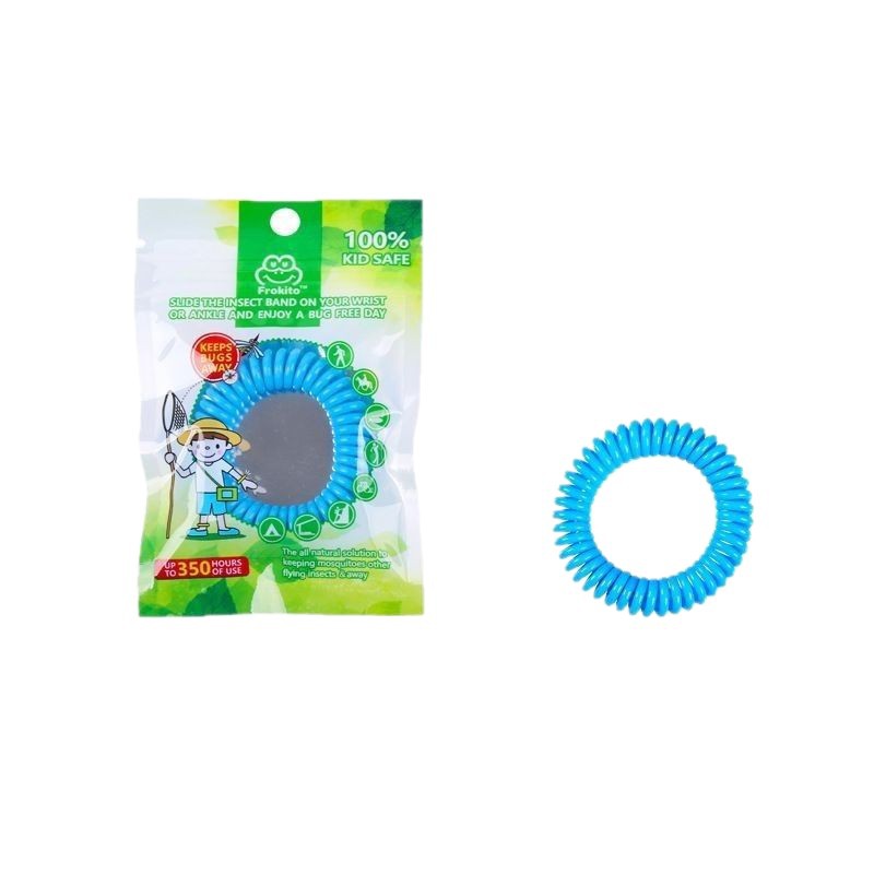 Plastic Spring Anti-Mosquito Bracelet Independent English Packaging Spot Telephone Coil Colorful Eva Mosquito Repellent Bracelet