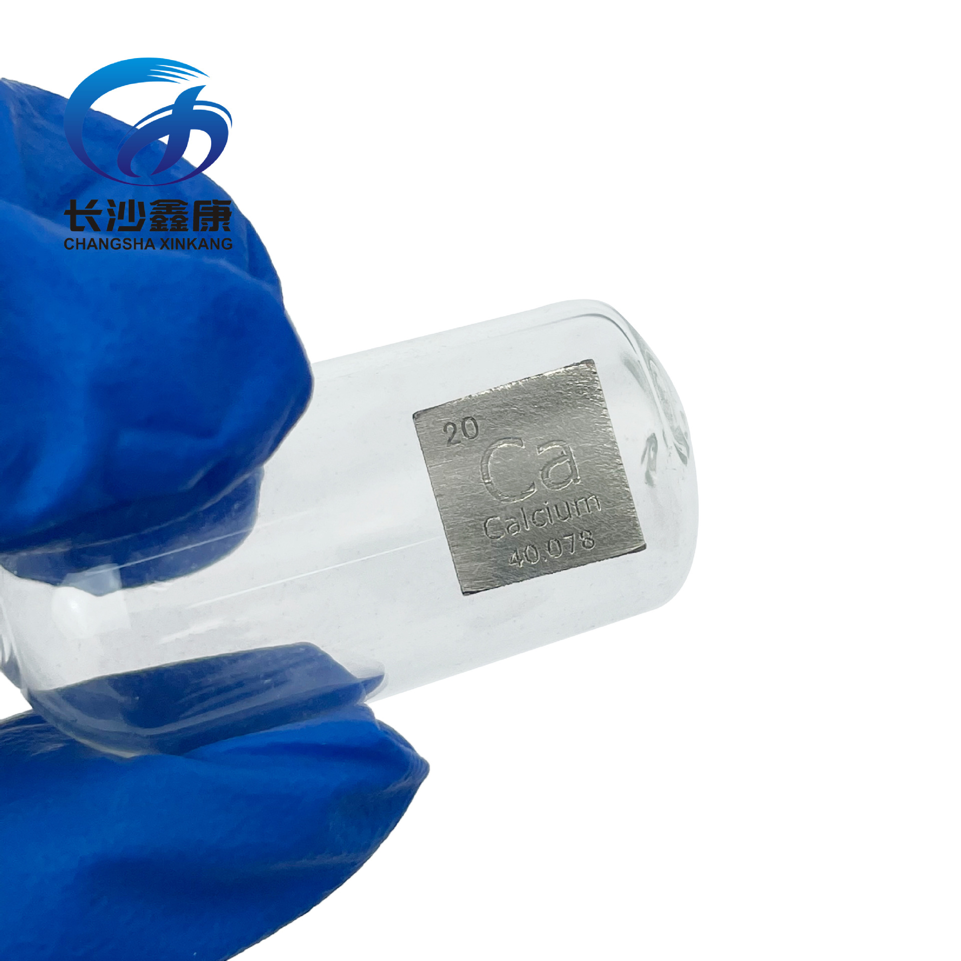 Calcium Cube Ca Periodic Table Collection 10mm Small Square Holiday Gift Engraving Contact Customer Service