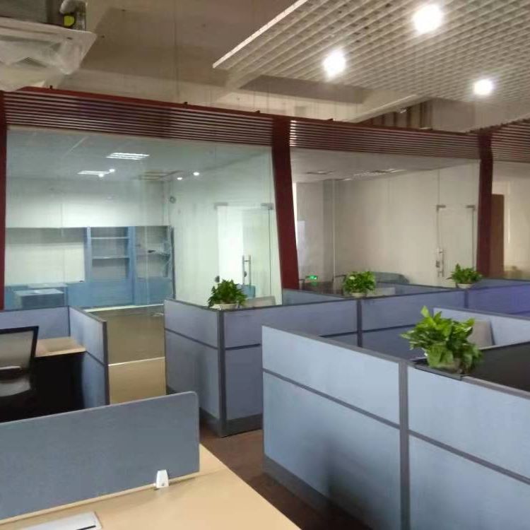 Декорация компании Шанхай, фабрика Сонгцзян, оформление офиса Дунцзин, потолок Цзютин, стеклянная перегородка, эпоксидный пол