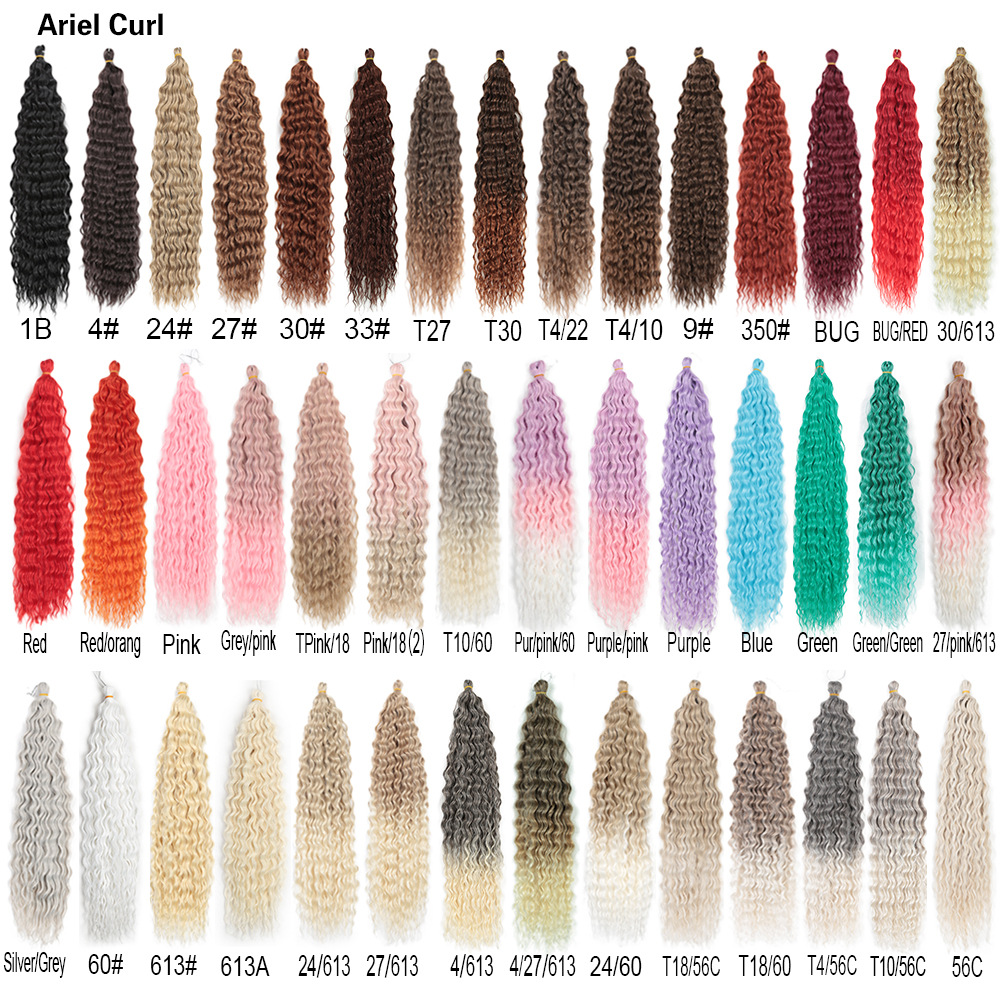 22 Inch DeepTwist High Temperature Silk Latin American Roll White Long Curly Hair Tops Kinky Curl Braids