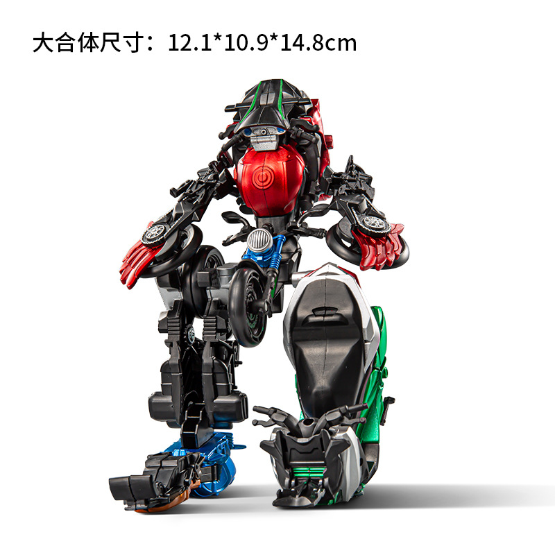 Xinle Xin Alloy Cool Car Motorcycle Mecha Three-In-One Transforming Robot Kidsren's Boys and Girls Toys Animation Peripherals