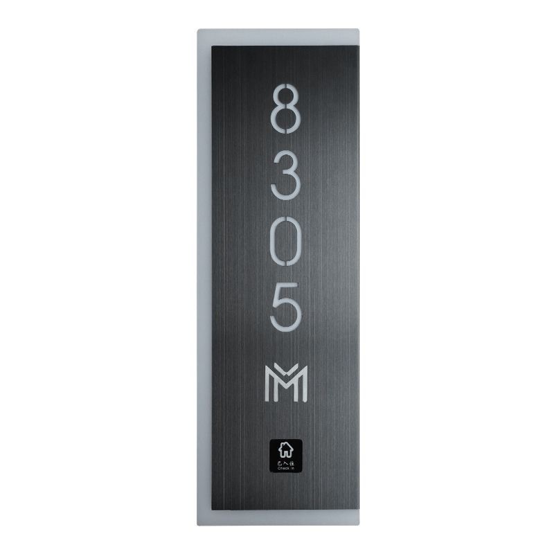 Hotel Smart Door Sign Door Display Hotel Club Apartment Electronic Room Number Touch Doorbell Hotel Luminous Door Sign Manufacturer