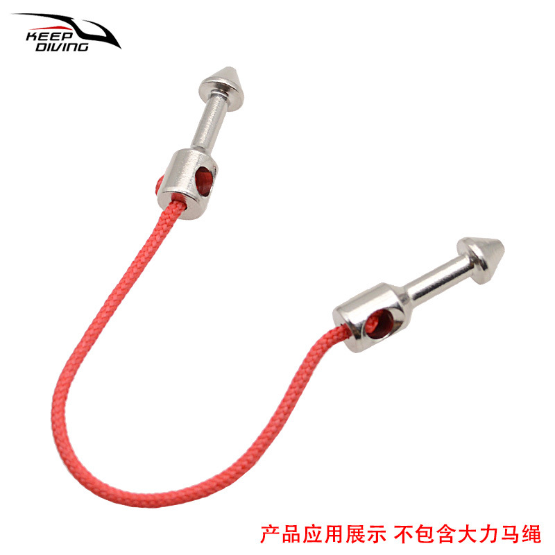 316 Stainless Steel Fish Shooting Gun Latex Tube Fork Arm Wishbone Rubber Band Strong Horse Rope Connector Fishing Hunting Equipment