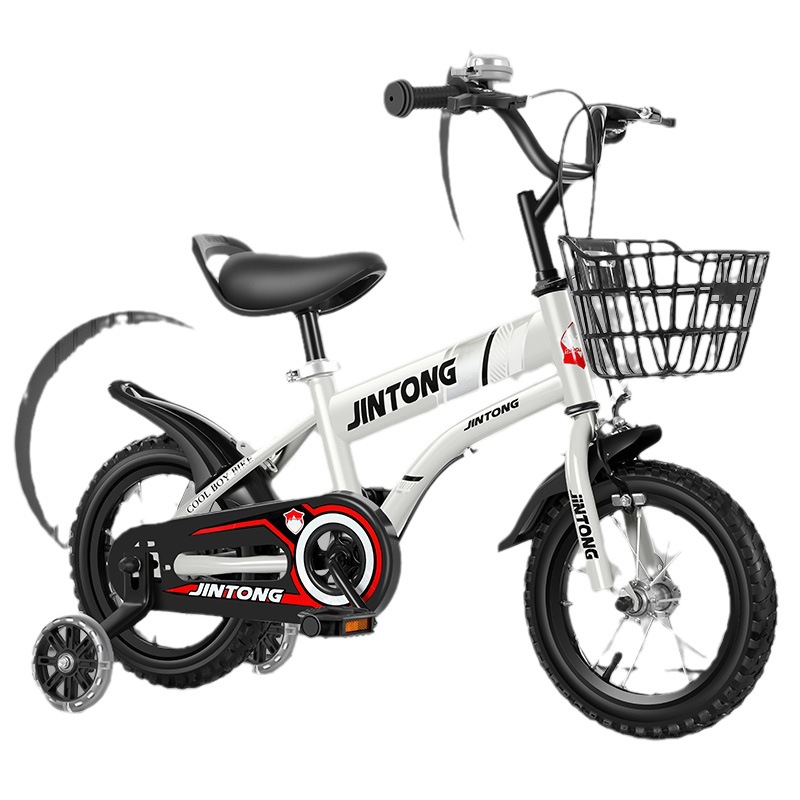 Spot supply Primary School bicycle 12-14-16-with auxiliary children's bicycle simple fashion bicycle