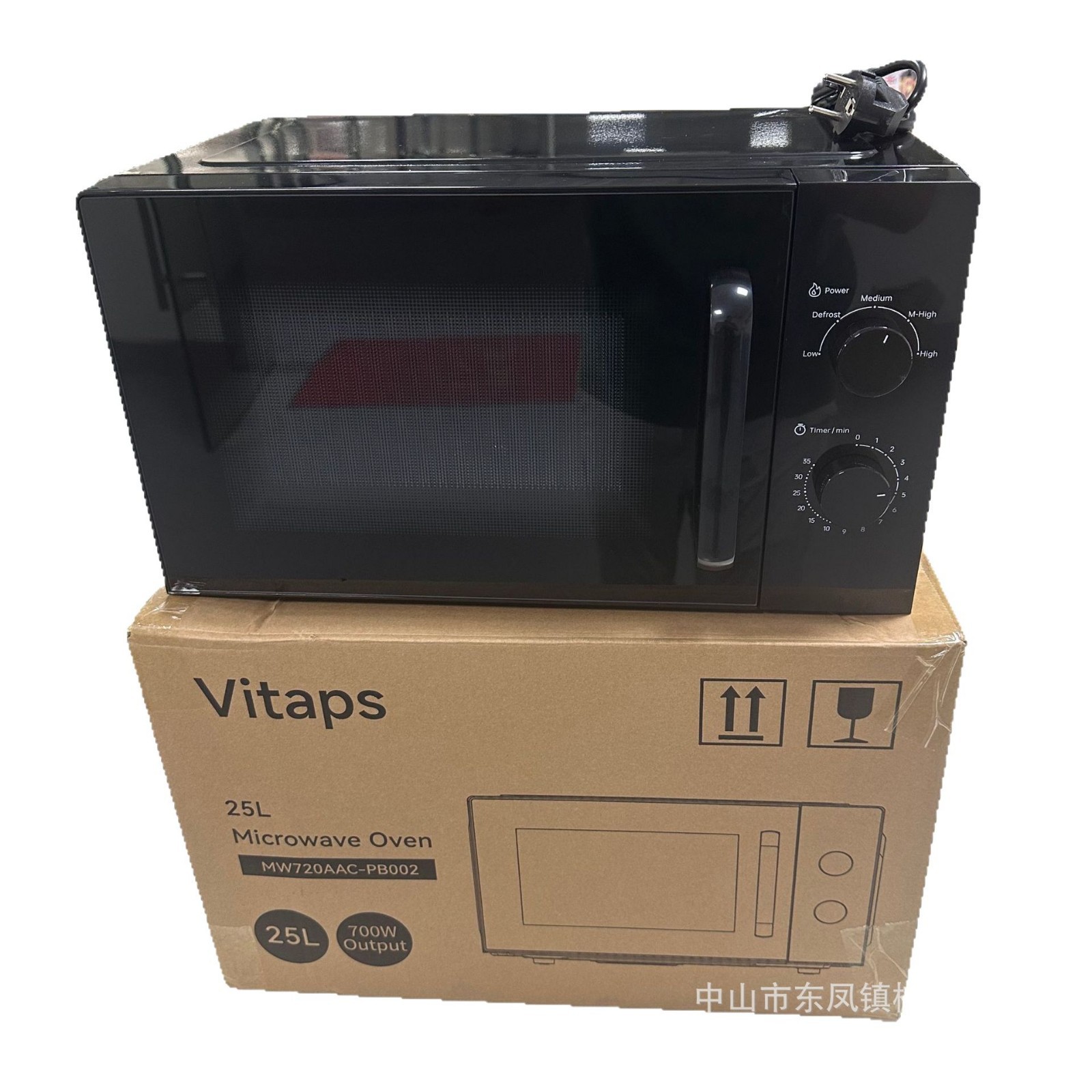 European standard cross-border 25L rotating disc heating household intelligent multi-function reservation timing microwave oven factory wholesale