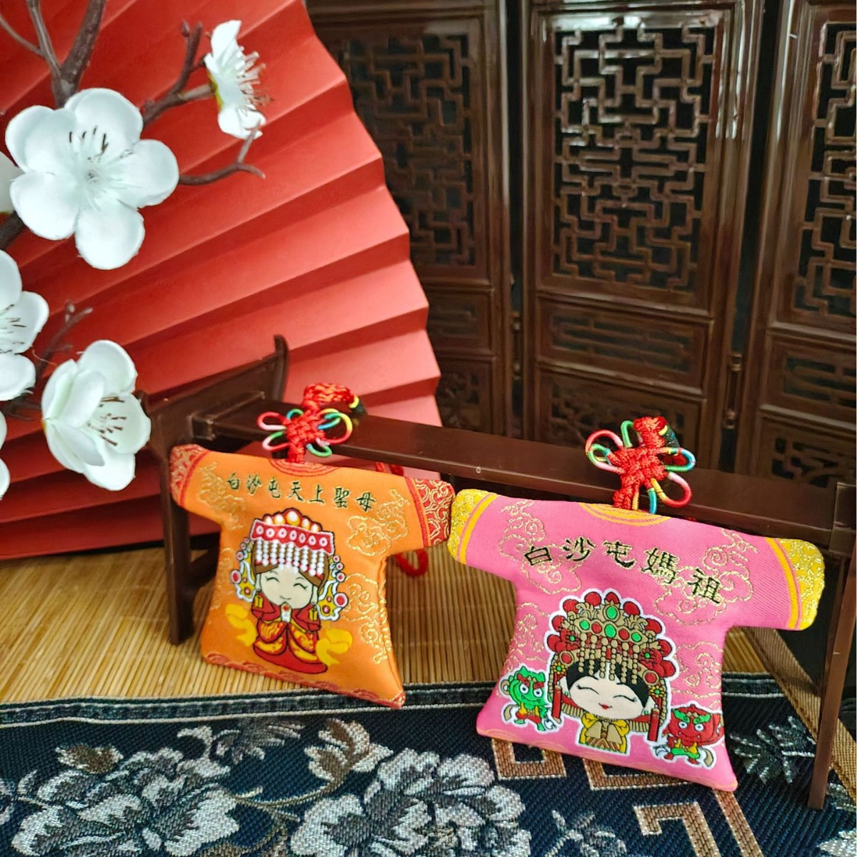 Мешок с благовониями Мацзу, одежда для малых богов, подвесные украшения, тайваньское саше, процесс вышивки мира, можно добавить логотип