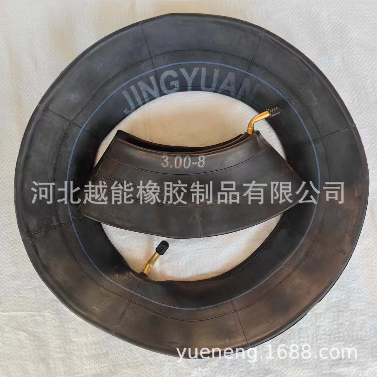 Elderly scooter 300-8 butyl thickened straight mouth curved inner tube electric car 14X2.50 curved inner tube inner belt