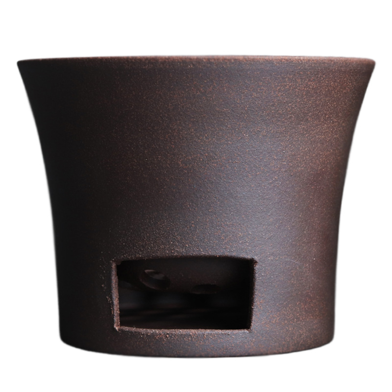 Vintage Coarse Pottery Old Rock Charcoal Stove Chinese Tea Ceremony Stove Charcoal Traditional Charcoal Water Boiling Tea Maker Single Stove