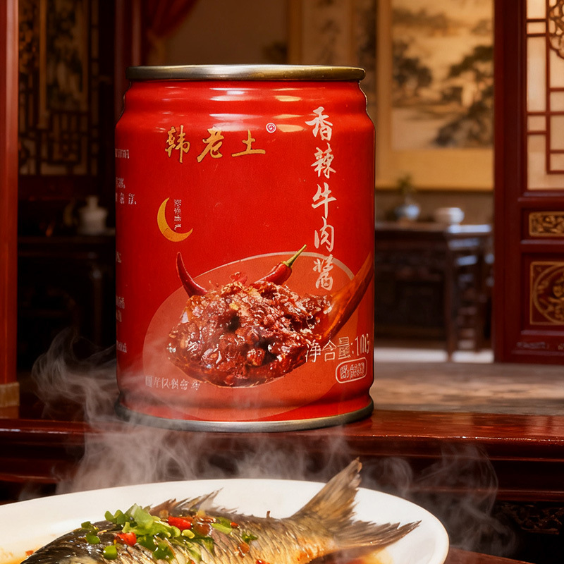 Chili Sauce for Rice, Noodles, and Powder 106g in Stock Canned Spicy Beef Sauce Hot Pot Dipping Sauce for Rice Wholesale