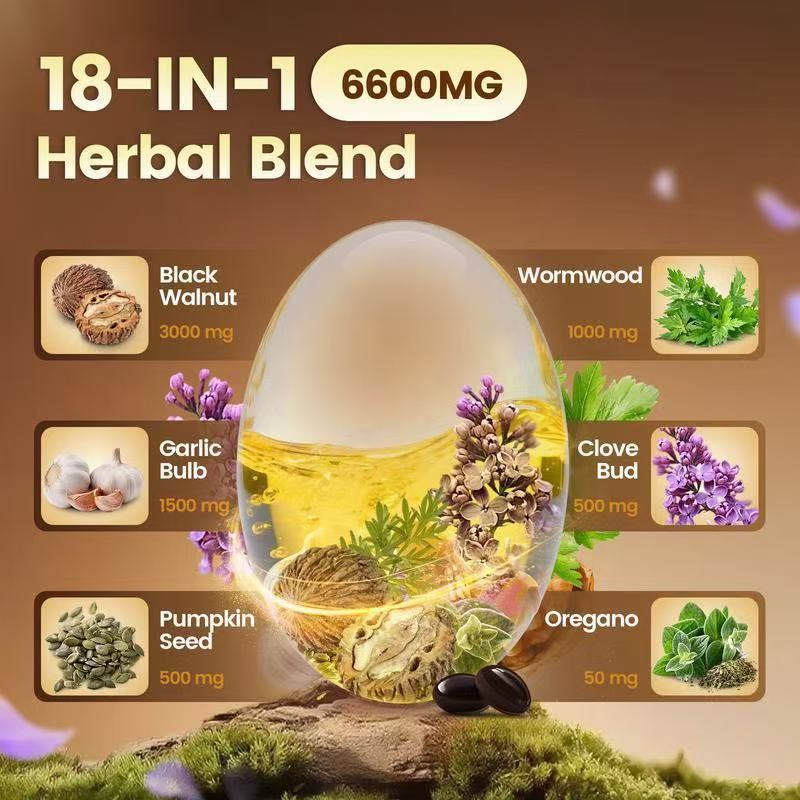 Kindergarten Amazon Bestseller Black Walnut Soft Capsules Wormwood 240 Capsules Source Manufacturer's Popular Export Product