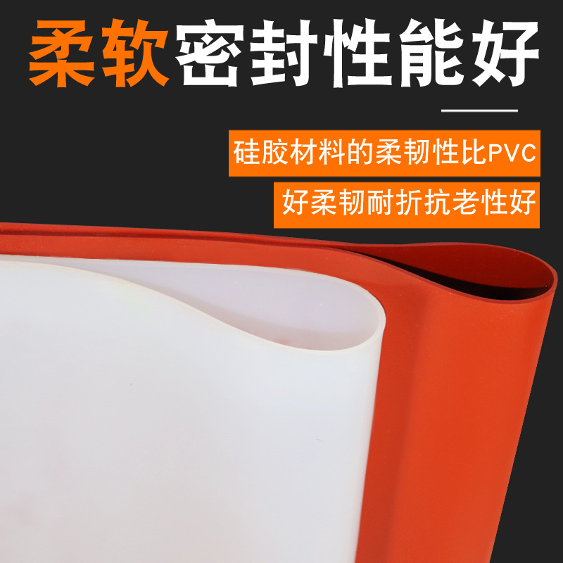 High Temperature Resistant Silicone Pad 3mm Milky White Silicone Rubber Plate Red Industrial High Elastic Translucent Silicone Pl